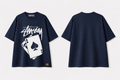 T-SHIRT over size Azul Marino + Estampado 21