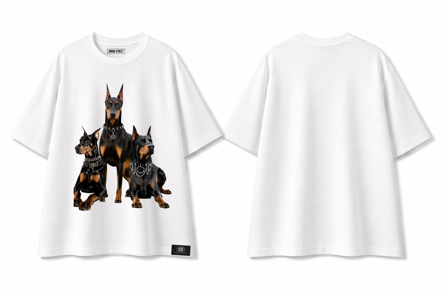 T Shirt Over Size Unisex/ Doberman Tipe