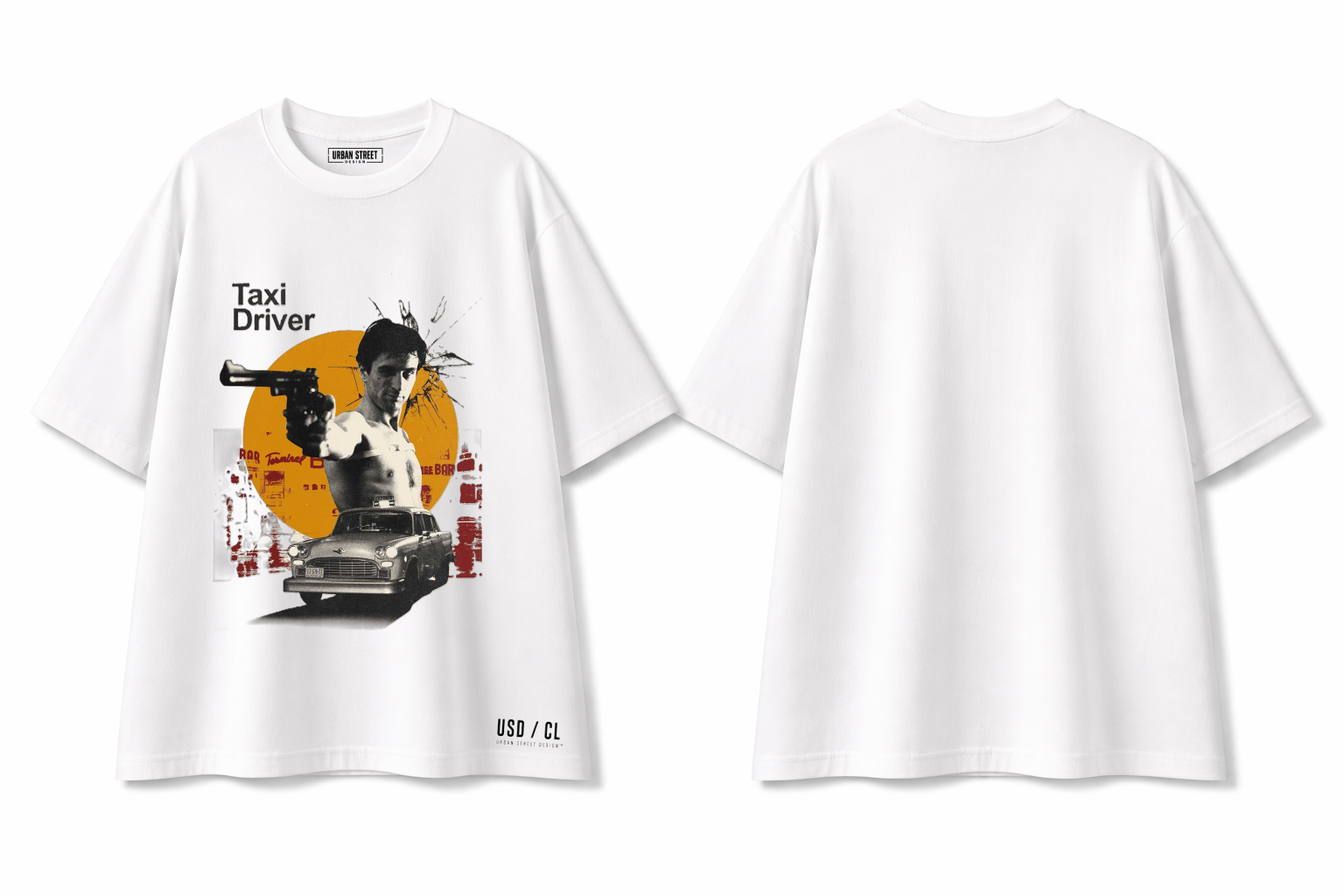 T Shirt Over Size Unisex / Taxi Driver Tipe