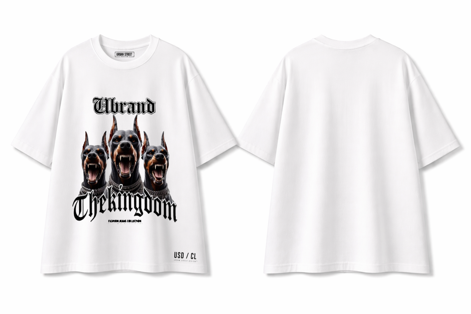 T Shirt Over Size Unisex - Mad Doberman Tipe
