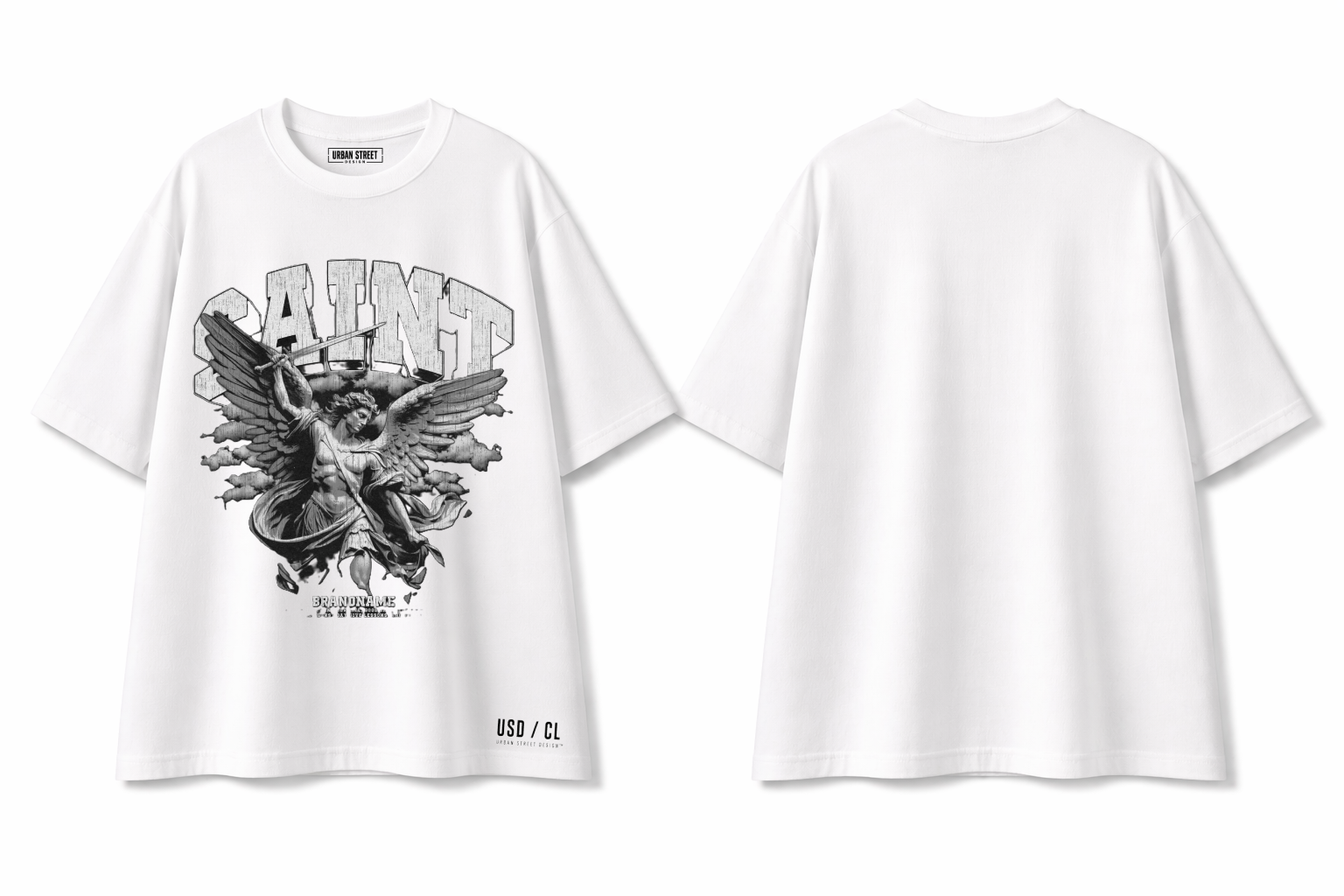 T Shirt Over Size Unisex / Saint Tipe
