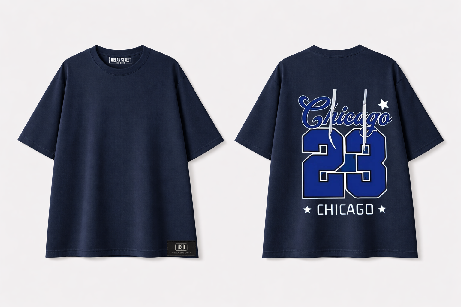 T Shirt Over Size Unisex /  Diseño Chicago 23