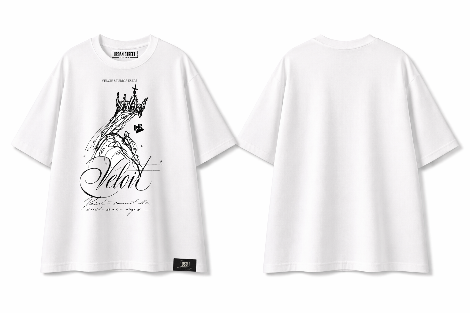 T Shirt Over Size Unisex / Veloir Model