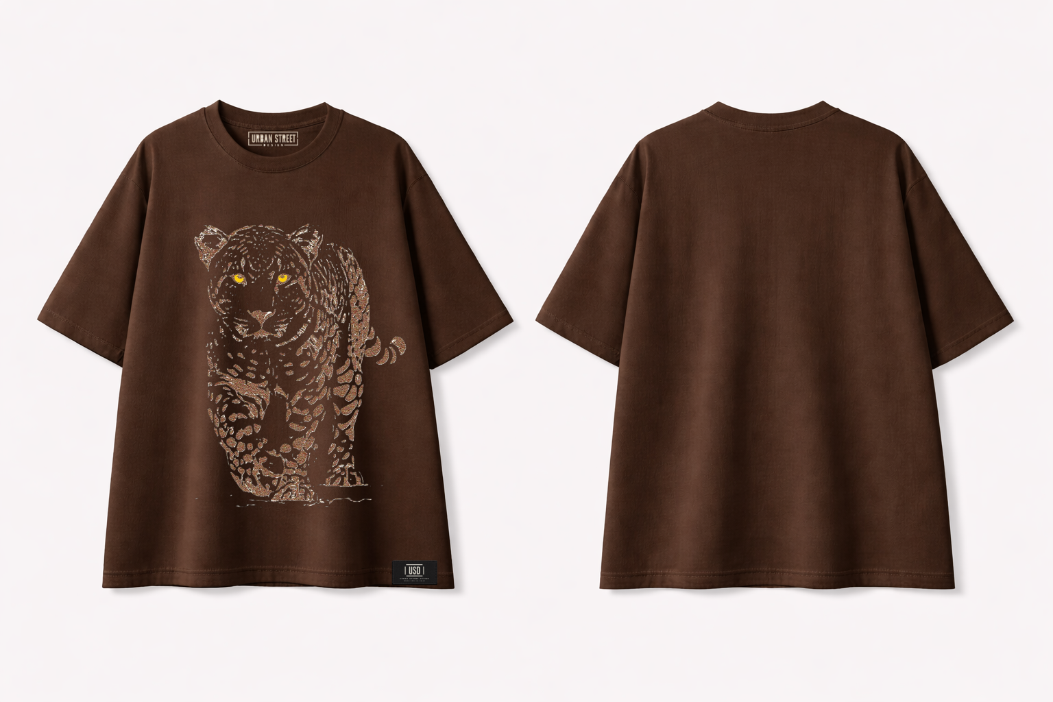 T Shirt Over Size Unisex / Tiger Figure